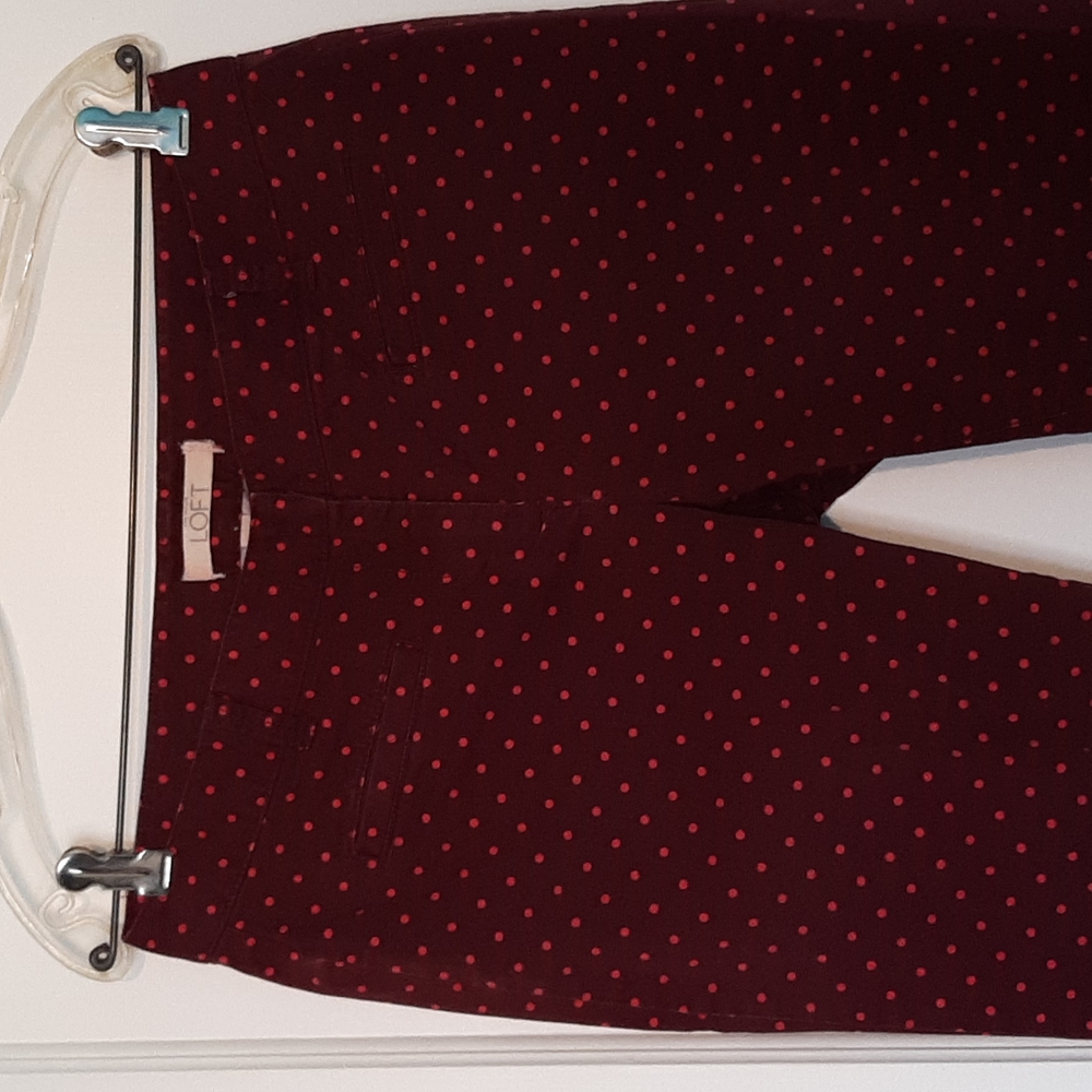 LOFT Polka Dot Pants 6